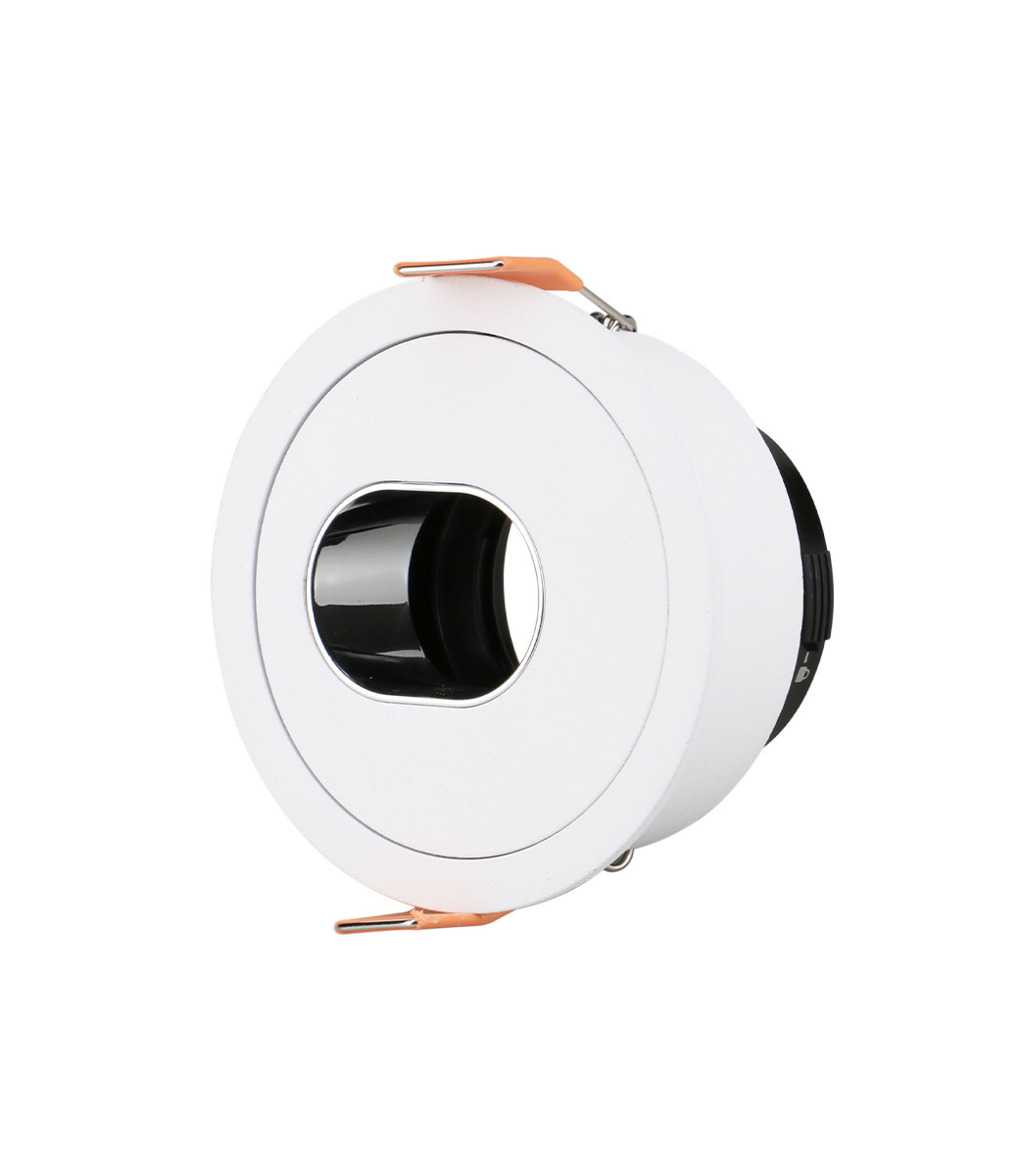 Infinity Buco II Kantelbaar Rond — Wit · Wit Zilver