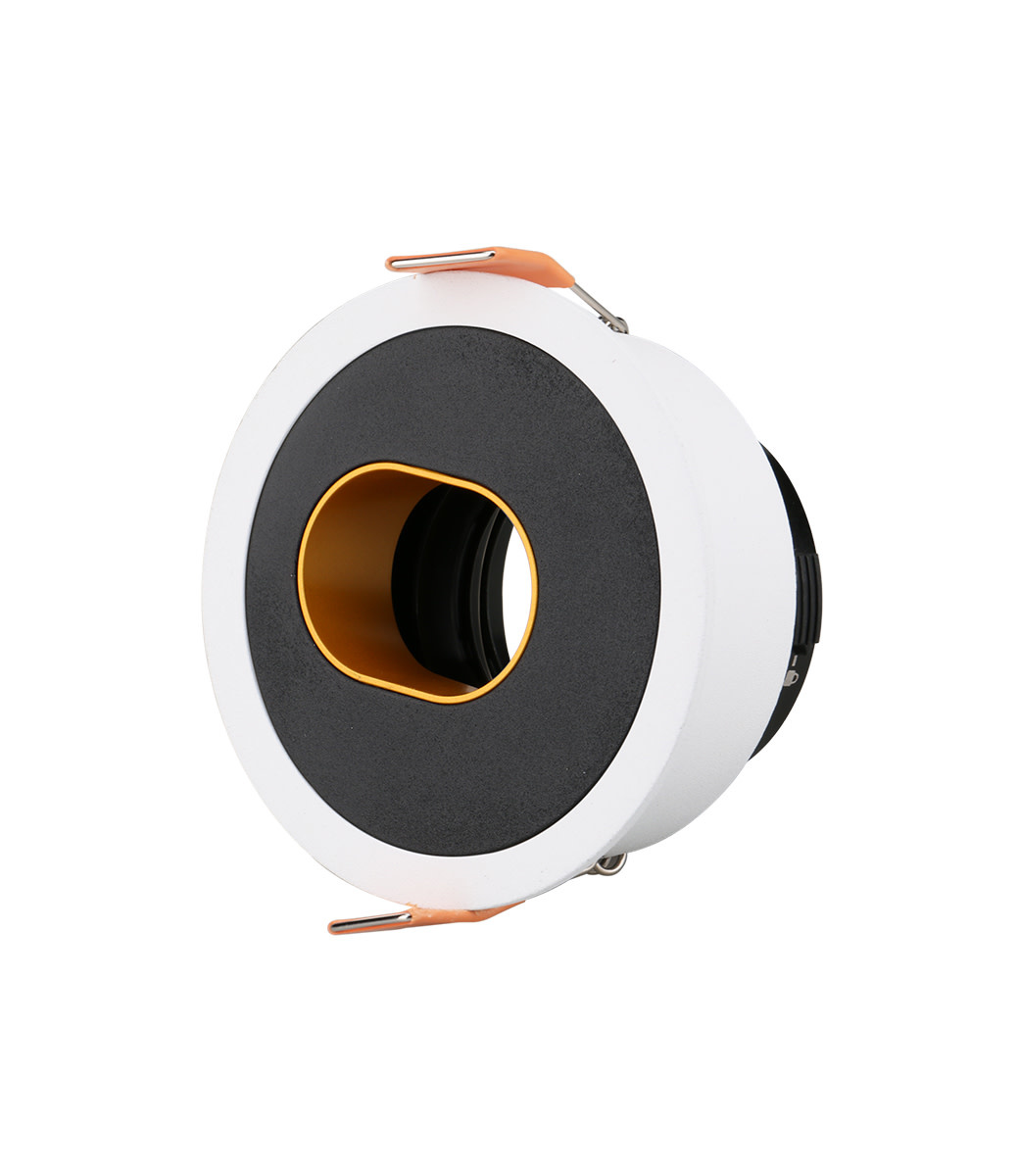 Infinity Buco II Kantelbaar Rond — Wit · Wit Zwart Goud