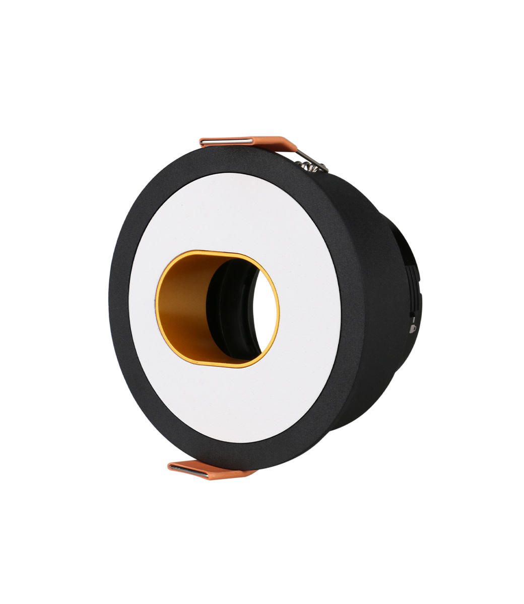 Infinity Buco II Kantelbaar Rond — Zwart · Zwart Wit Goud