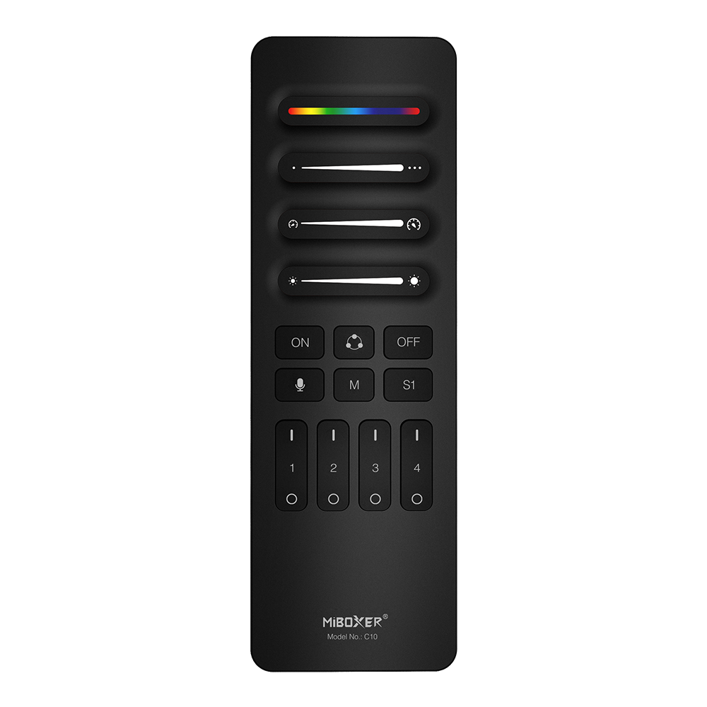 4-Zone 1-Scene Audio SPI Remote Control Black (2.4G)