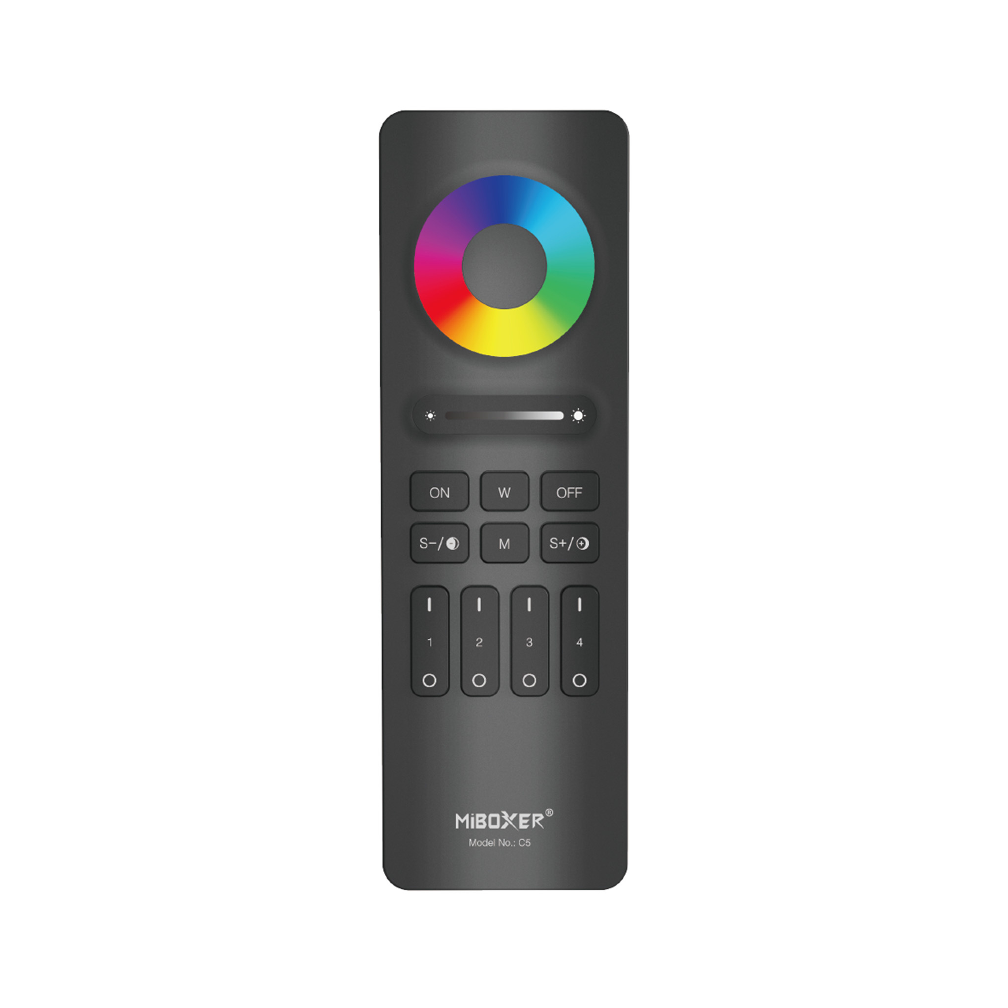 C5 4 Zone RGB-CCT AfstandbedieningZwart (2.4G)