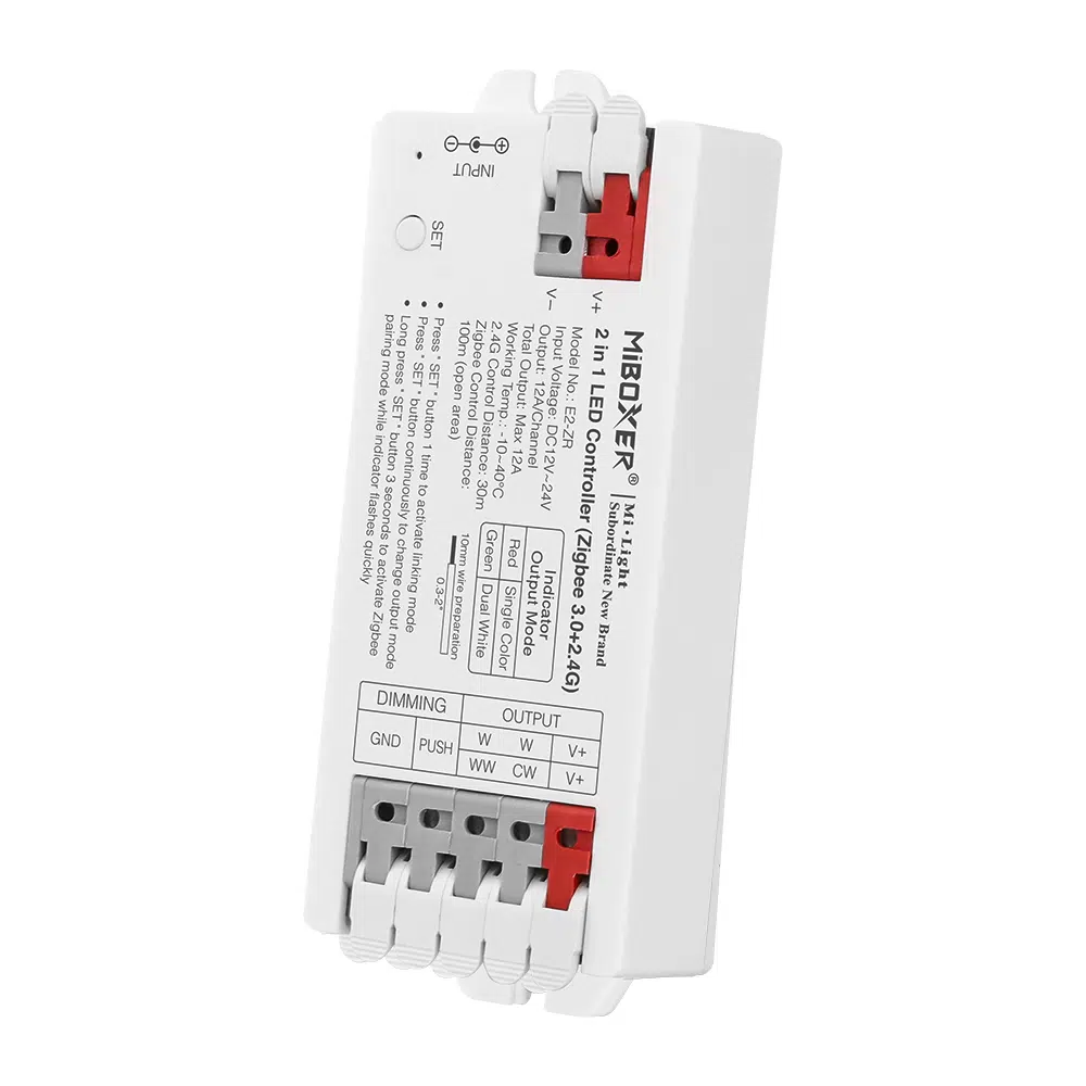 E-Series 2 in 1 LEDStrip Single Color/CCT Controller (Zigbee 3.0)