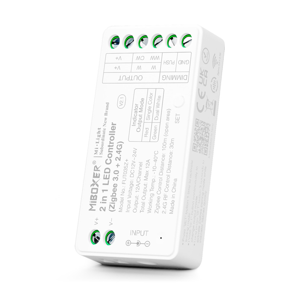 S-Series 2 in 1 LEDStrip Single Color/CCT Controller (Zigbee 3.0)