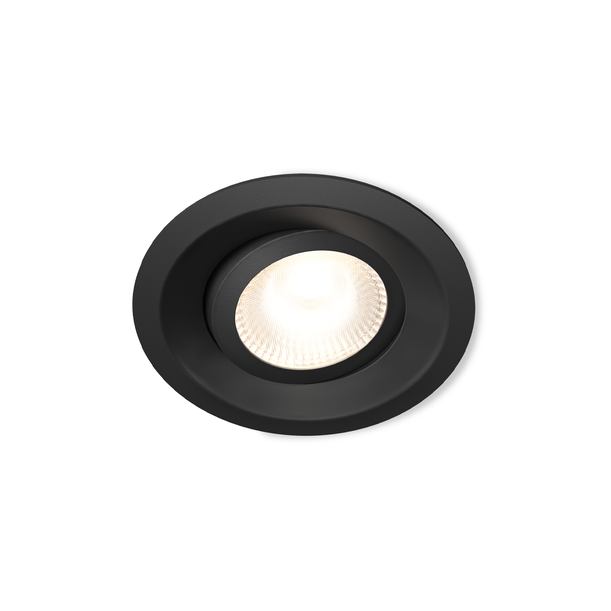 Downlight Tilt — Zwart (RAL 9004)