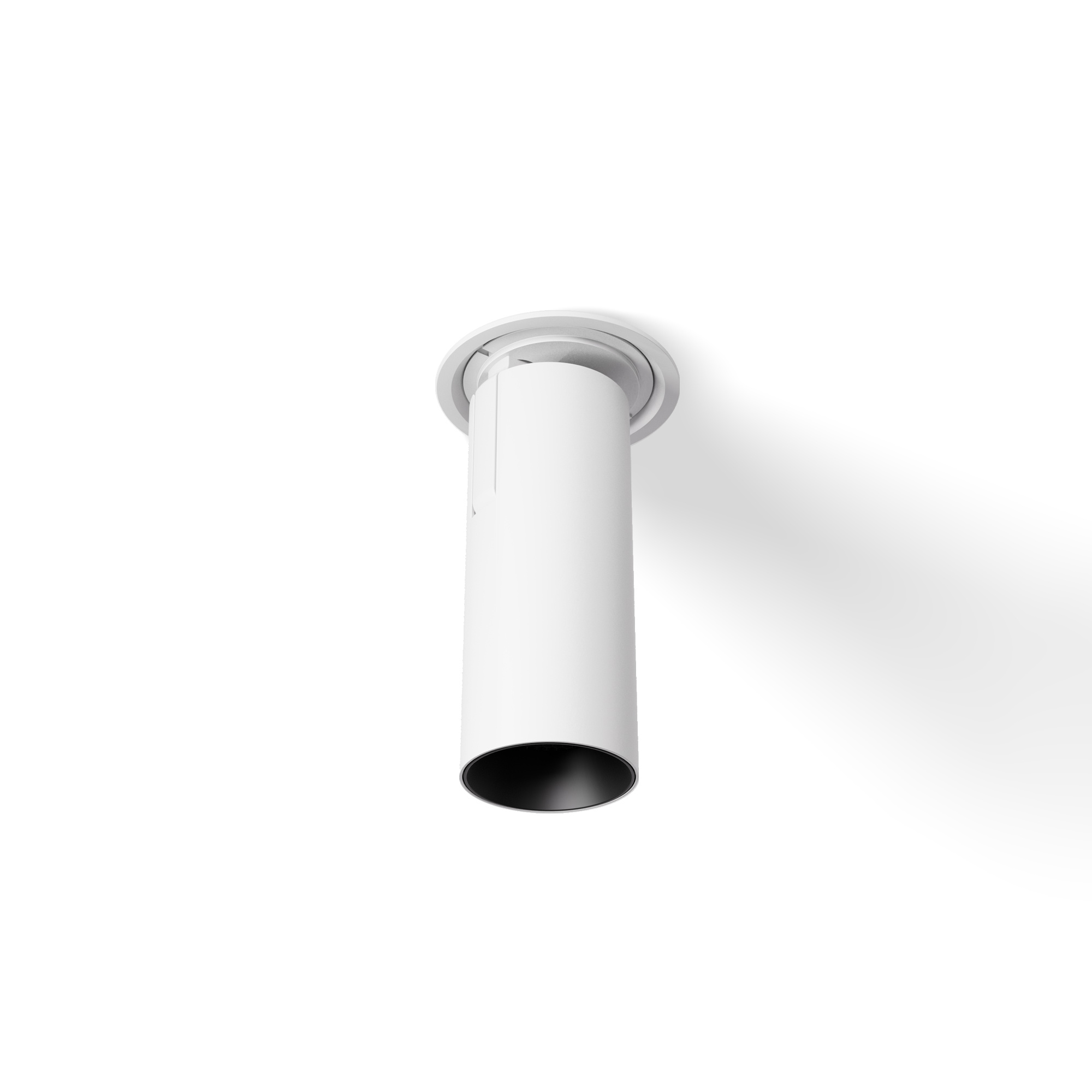 LUSSO Inbouw Rond — Zwart en Goud · Wit Zwart Dim naar Warm