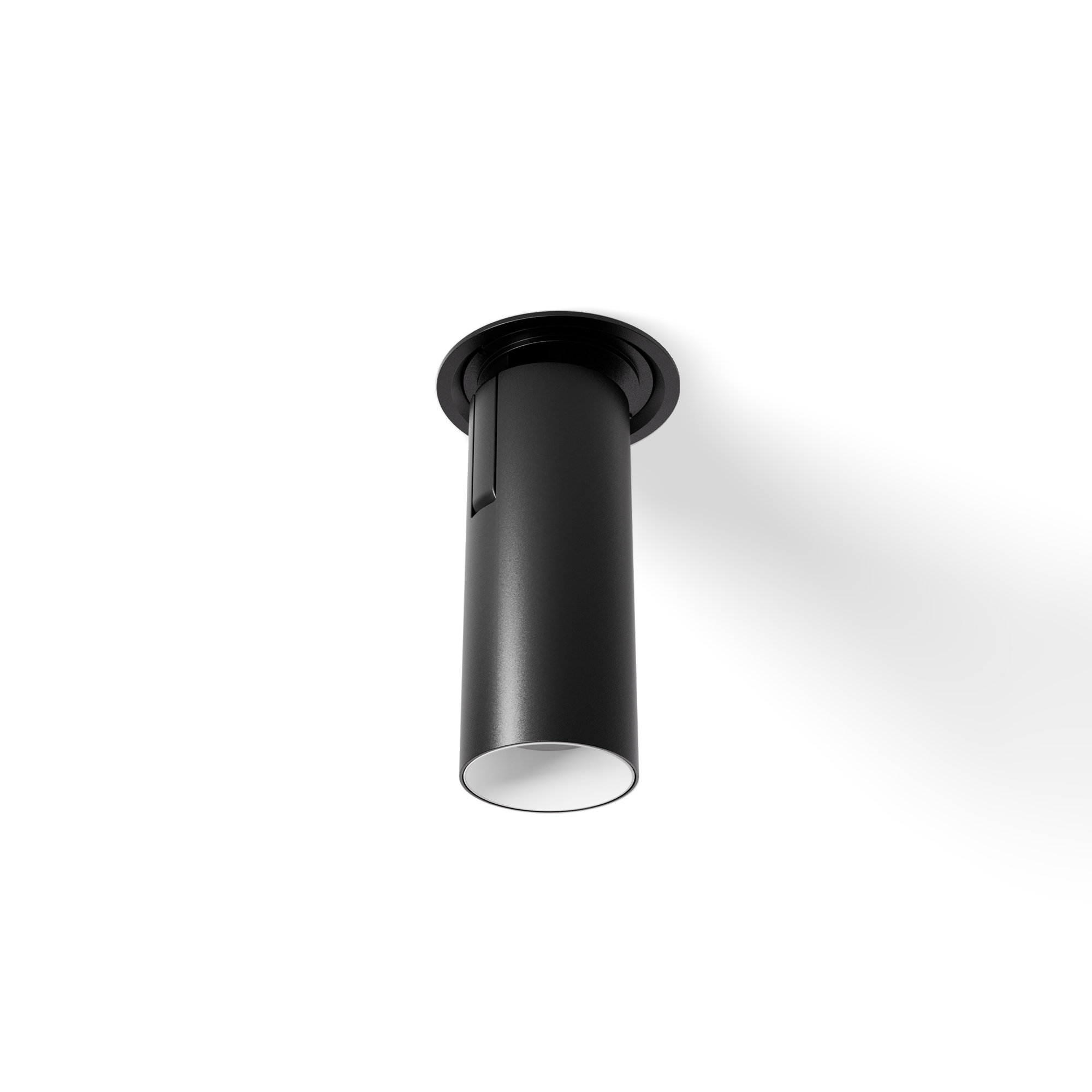 LUSSO Inbouw Rond — Zwart en Wit · Zwart Wit Dim naar Warm