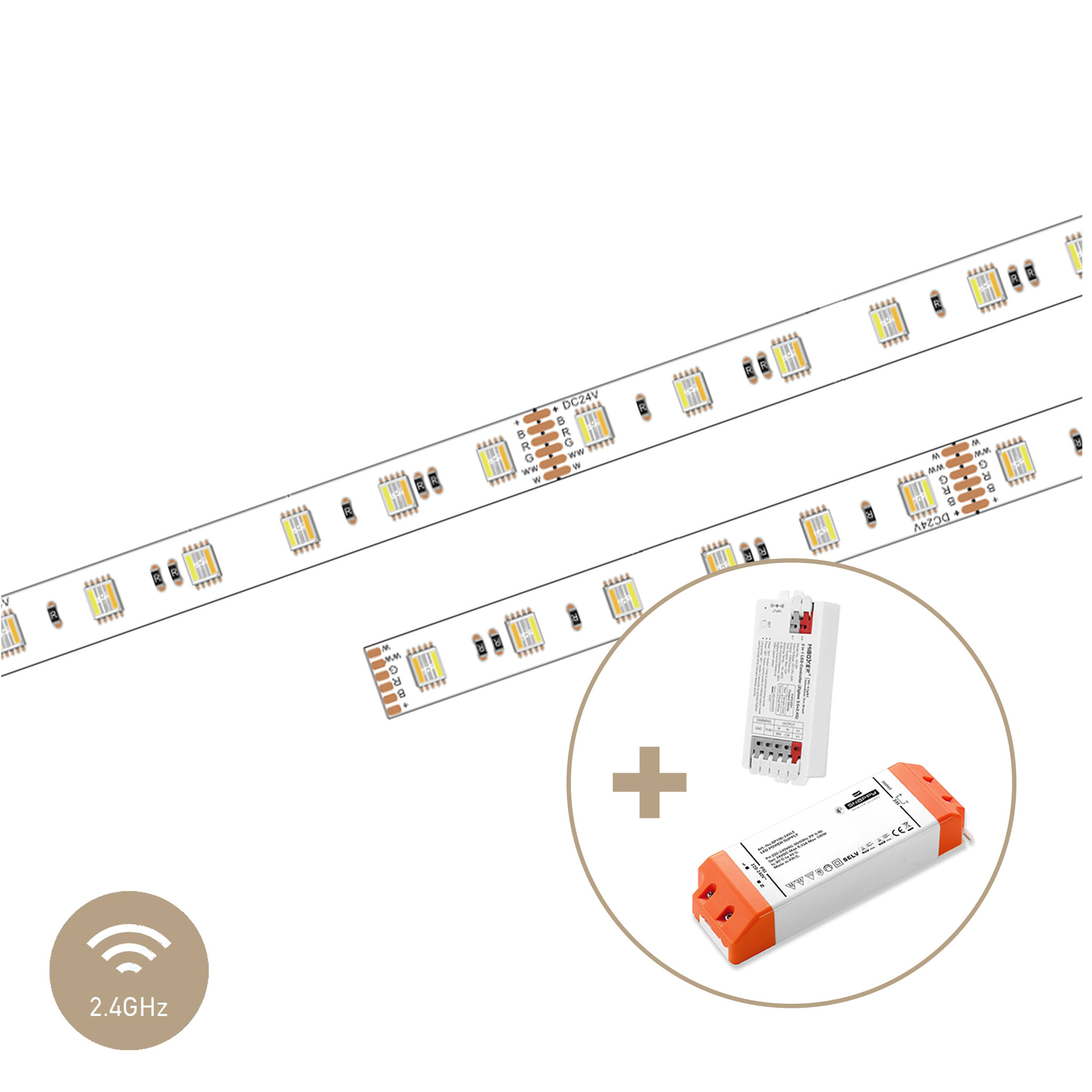 PUREseries LED-Strip Bundel RGB-CCT 120LED/m (2.4G)