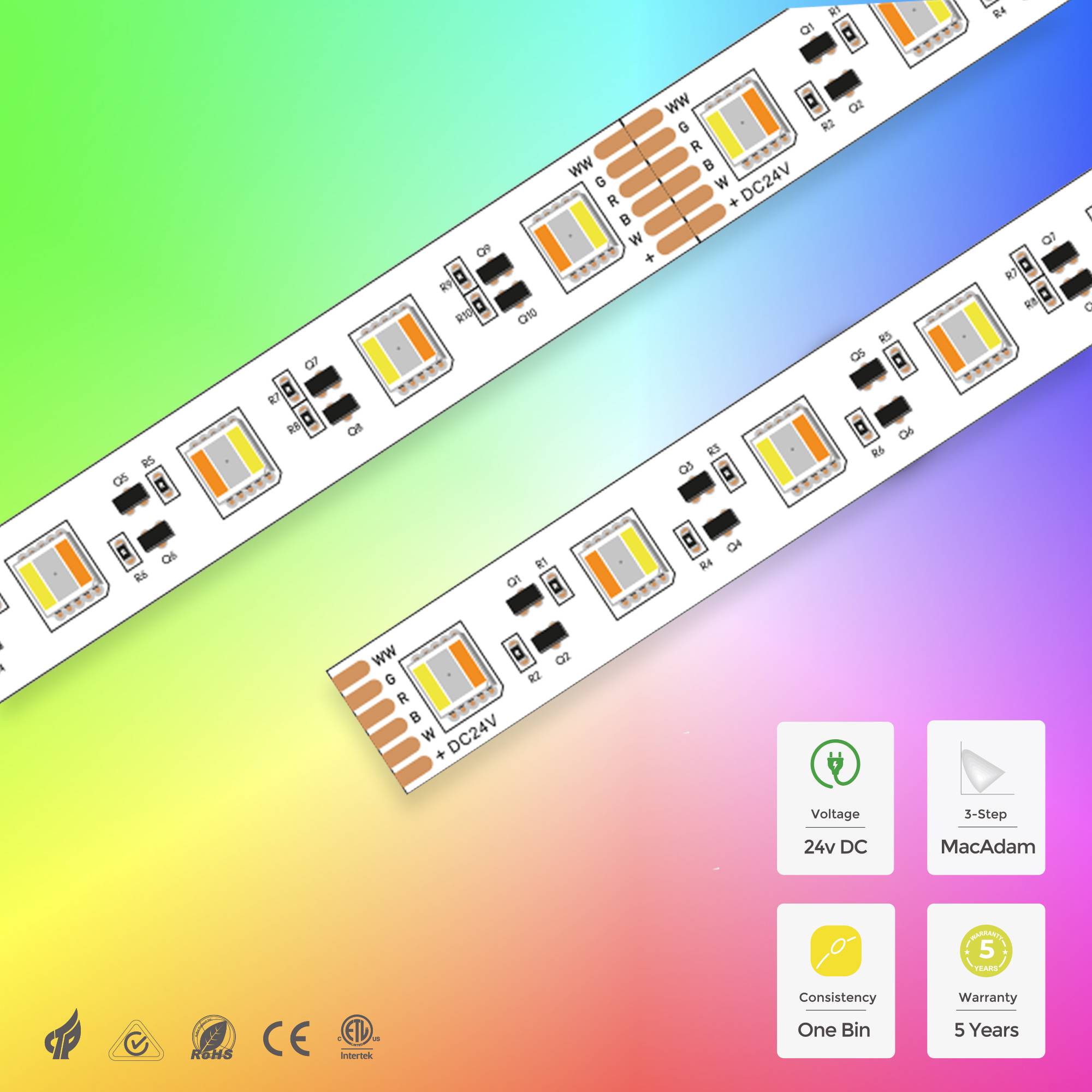 PUREseries LED-Strip RGB-CCT 60LED/m (5m)