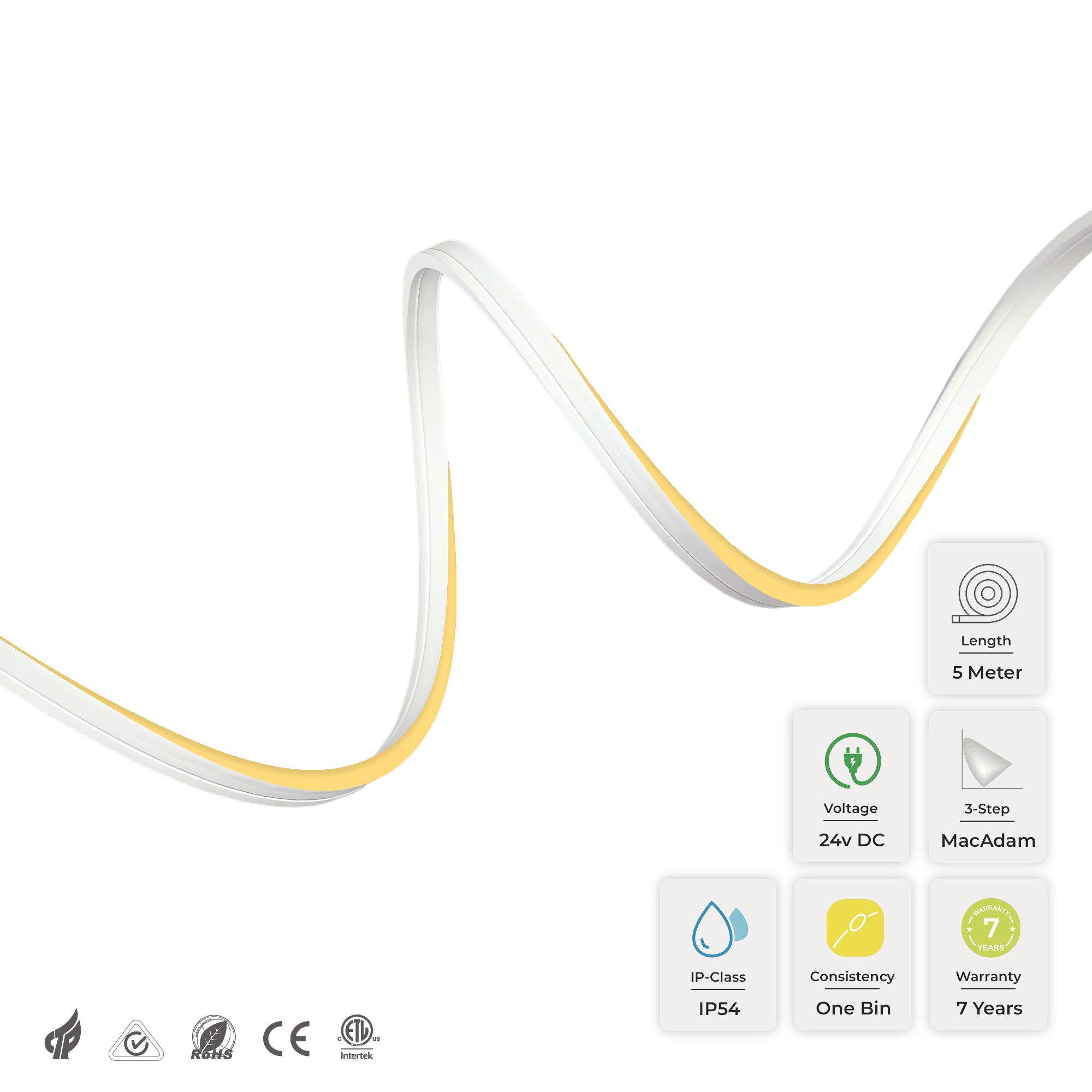 PUREseries Neon Flex MINI 2700K 196LED/m 5 Meter
