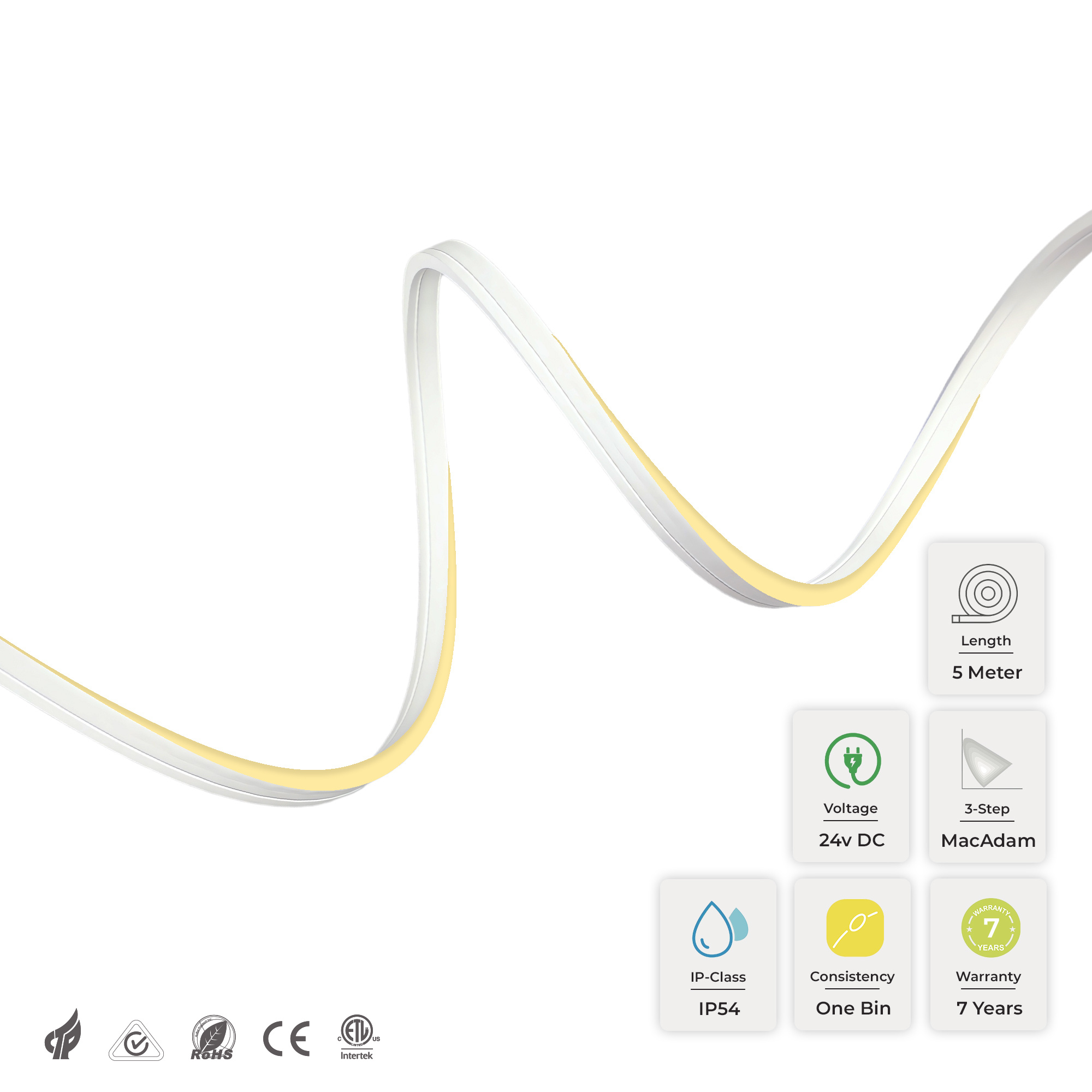 PUREseries Neon Flex MINI 3000K 196LED/m 5 Meter