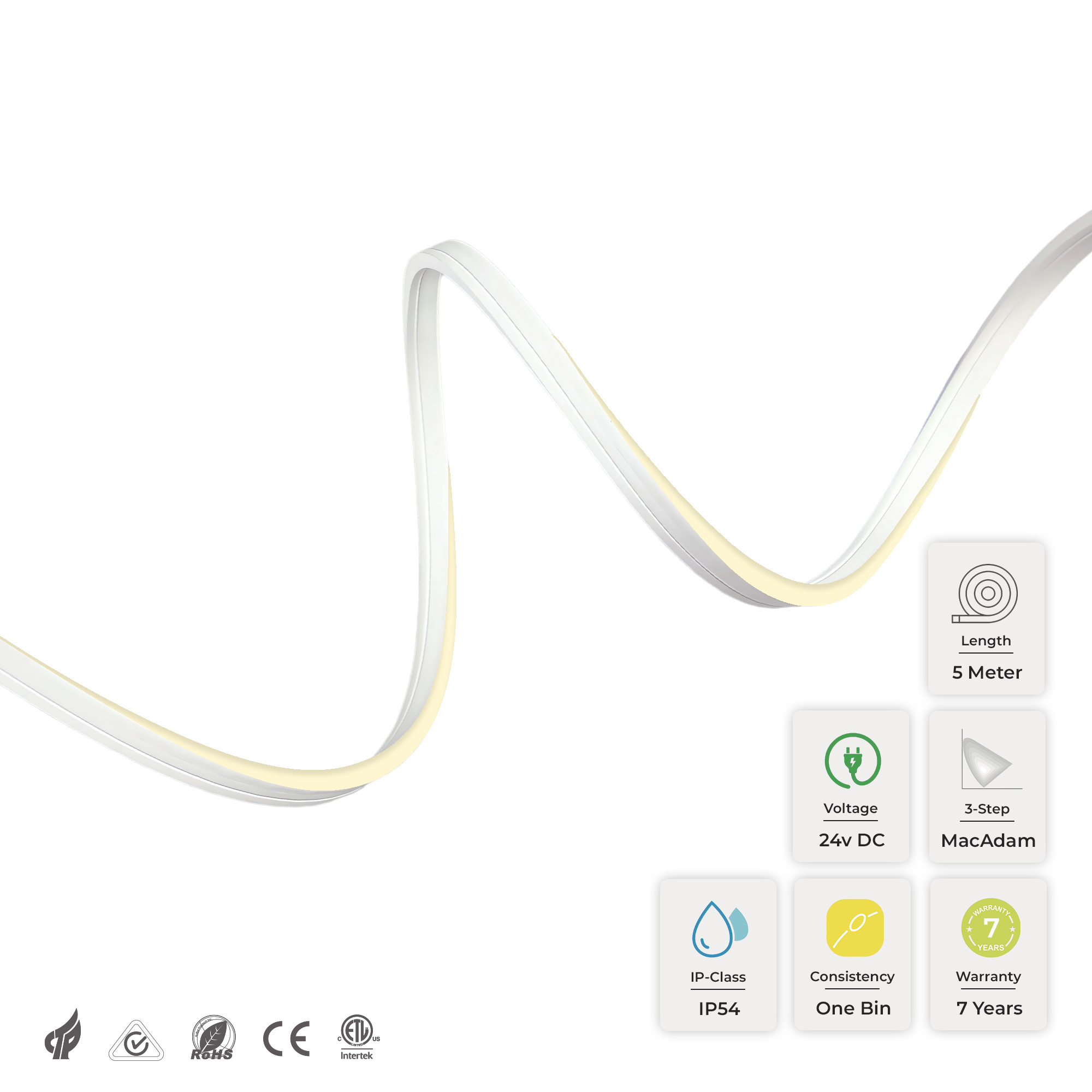 PUREseries Neon Flex MINI 4000K 196LED/m 5 Meter