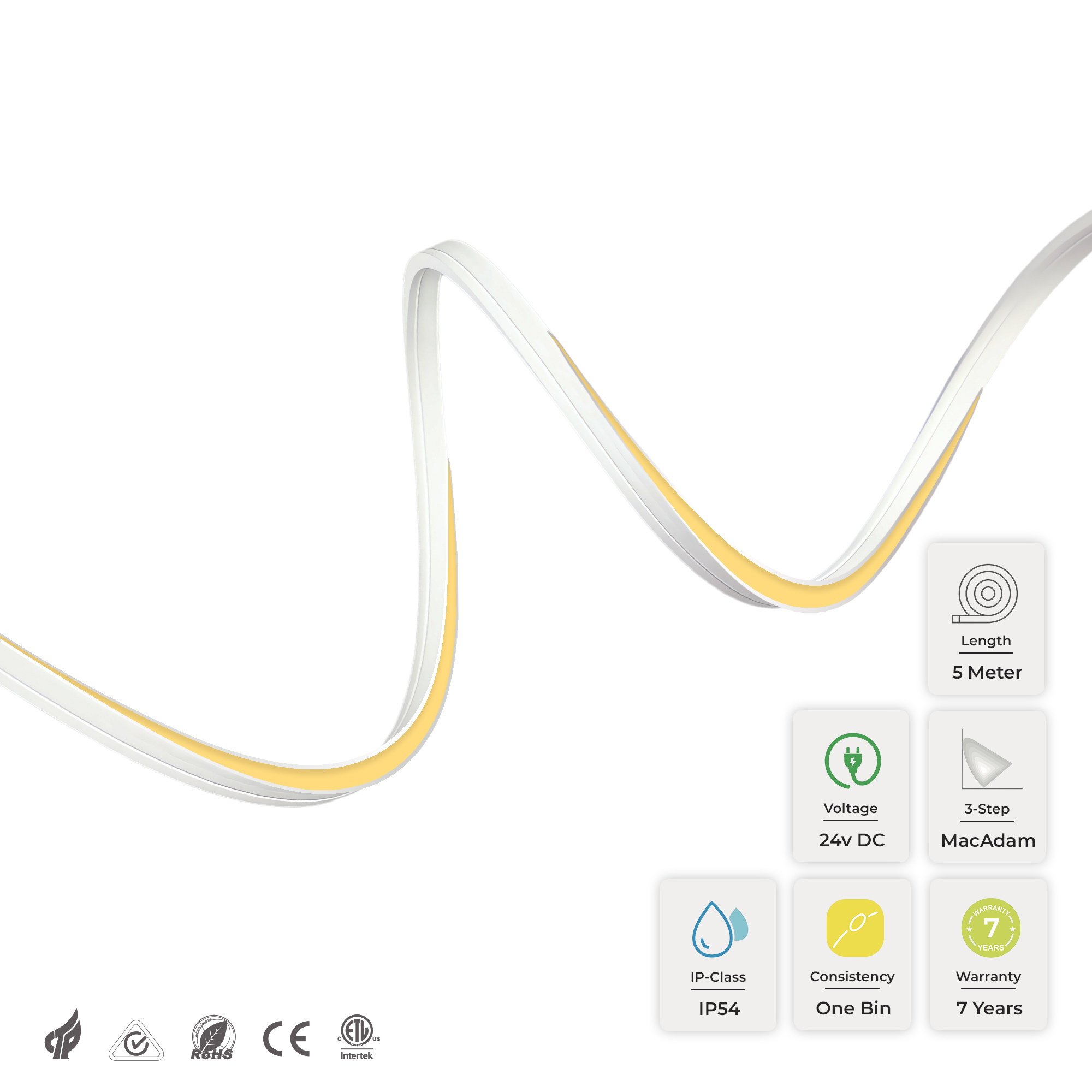 PUREseries Neon Flex MINI-R 2700K 196LED/m 5 Meter