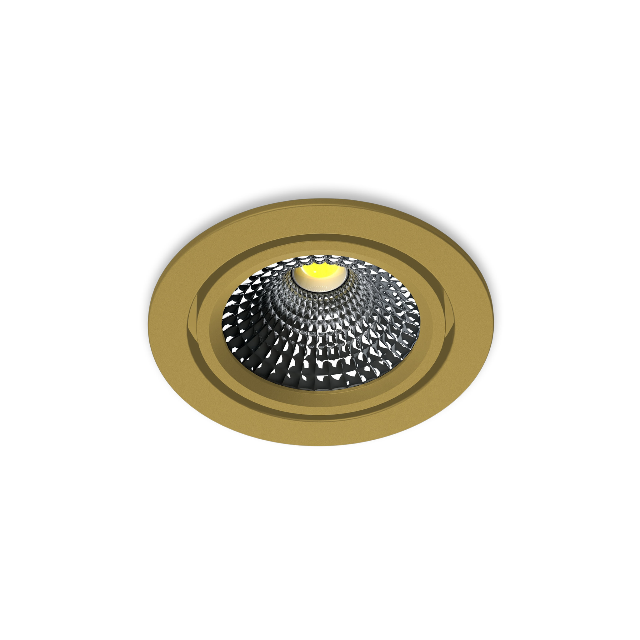 STAR Ultra Flat Rond — Mat Goud · 490 lm · Dim naar Warm · 220–230 V