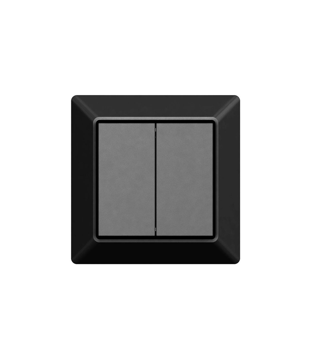 Zigbee Draadloze Wandschakelaar — Zwart